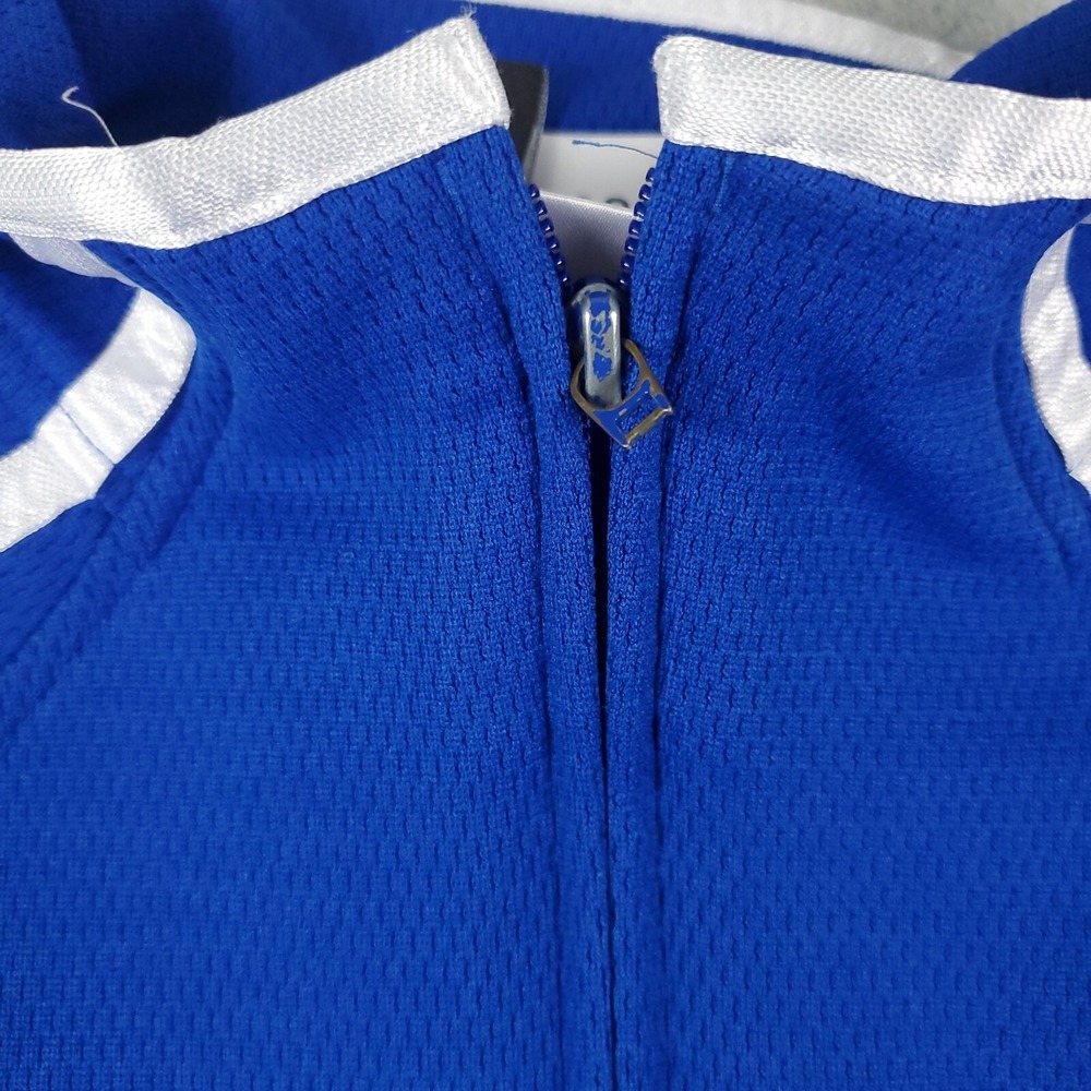 Adidas Jacket Mens Small Blue Full Zip Up Casual Track Sweater Sweatshirt * - Picture 5 of 9